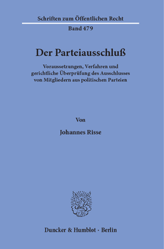 Der Parteiausschluß Der Parteiausschluß