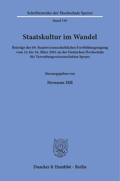 Staatskultur im Wandel Staatskultur im Wandel