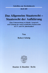 Das Allgemeine Staatsrecht - Staatsrecht der Aufklärung