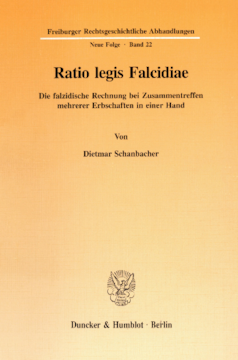Ratio legis Falcidiae Ratio legis Falcidiae