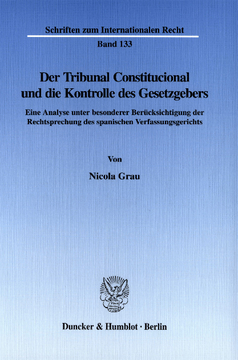Der Tribunal Constitucional und die Kontrolle des Gesetzgebers