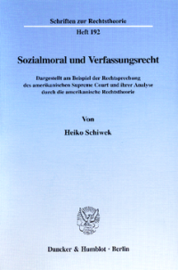 Sozialmoral und Verfassungsrecht