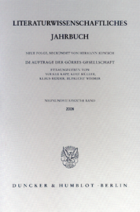 Literaturwissenschaftliches Jahrbuch