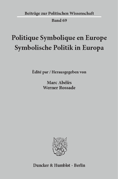 Politique Symbolique en Europe / Symbolische Politik in Europa