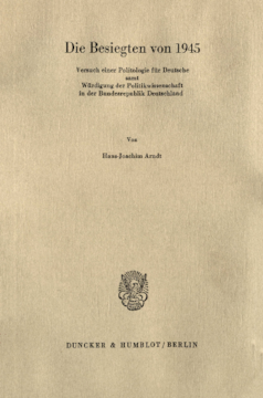Die Besiegten von 1945 Die Besiegten von 1945