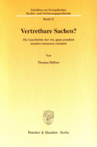 Vertretbare Sachen?