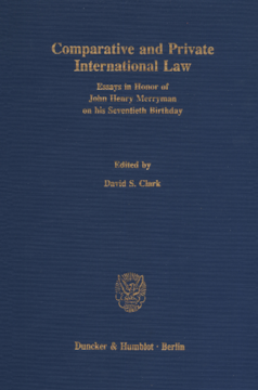 Comparative and Private International Law