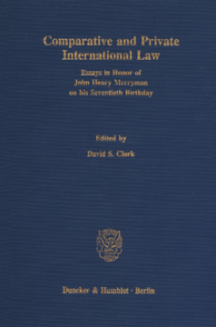 Comparative and Private International Law Comparative and Private International Law