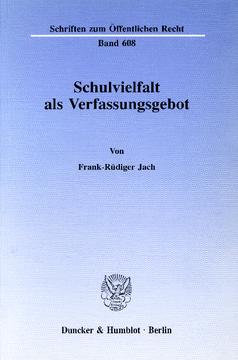 Schulvielfalt als Verfassungsgebot Schulvielfalt als Verfassungsgebot