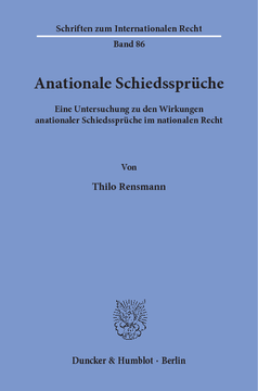 Anationale Schiedssprüche Anationale Schiedssprüche