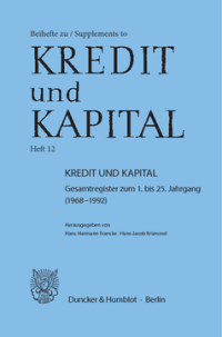 Kredit und Kapital