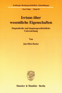 Irrtum über wesentliche Eigenschaften