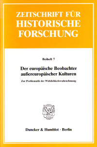 Der europäische Beobachter außereuropäischer Kulturen