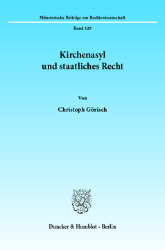 Kirchenasyl und staatliches Recht Kirchenasyl und staatliches Recht