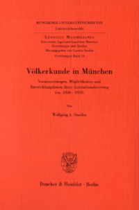 Völkerkunde in München