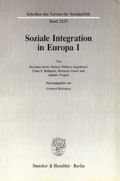 Soziale Integration in Europa I