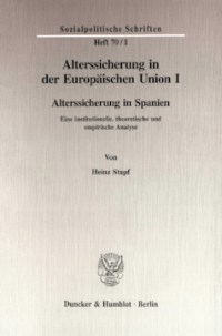 Alterssicherung in der Europäischen Union I