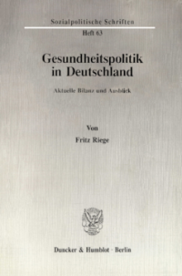 Gesundheitspolitik in Deutschland