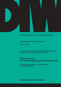 Wirkungsanalyse der Forschungspersonal-Zuwachsförderung