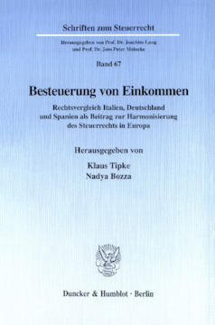 Besteuerung von Einkommen Besteuerung von Einkommen