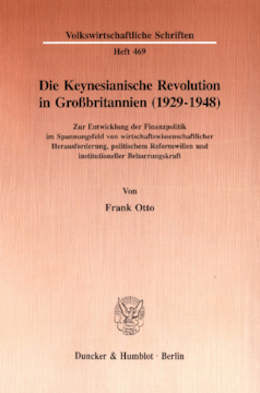 Die Keynesianische Revolution in Großbritannien (1929-1948)