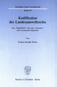 Kodifikation des Landesumweltrechts