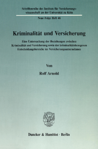 Kriminalität und Versicherung