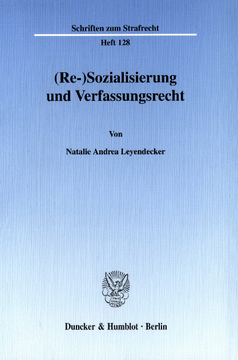 (Re-)Sozialisierung und Verfassungsrecht