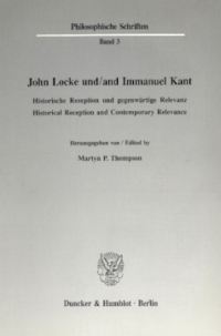 John Locke und / and Immanuel Kant