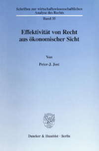 Effektivität von Recht aus ökonomischer Sicht