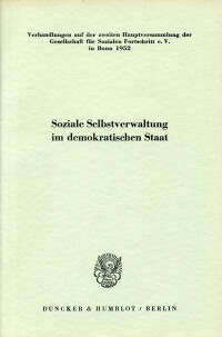Soziale Selbstverwaltung im demokratischen Staat