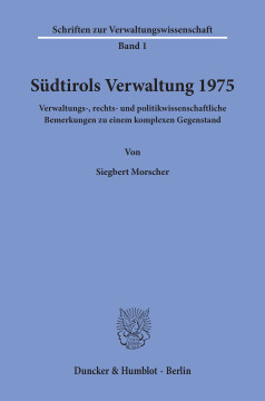 Südtirols Verwaltung 1975