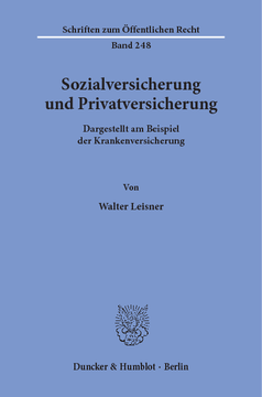 Sozialversicherung und Privatversicherung Sozialversicherung und Privatversicherung