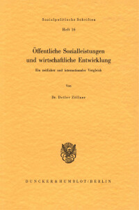 Öffentliche Sozialleistungen und wirtschaftliche Entwicklung