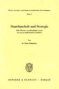 Staatshaushalt und Strategie