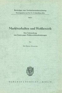 Marktverhalten und Wettbewerb
