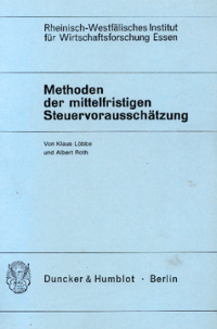 Methoden der mittelfristigen Steuervorausschätzung