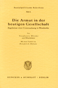 Die Armut in der heutigen Gesellschaft