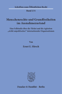 Menschenrechte und Grundfreiheiten im Ausnahmezustand