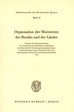 Organisation der Ministerien des Bundes und der Länder