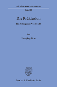Die Präklusion
