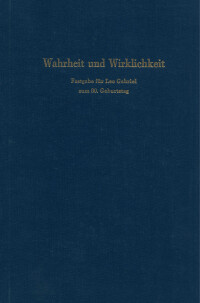Wahrheit und Wirklichkeit