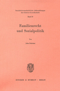 Familienrecht und Sozialpolitik