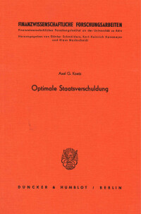 Optimale Staatsverschuldung