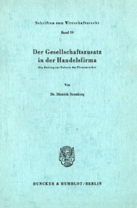Der Gesellschaftszusatz in der Handelsfirma