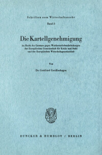 Die Kartellgenehmigung