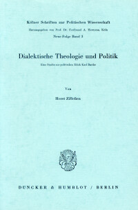 Dialektische Theologie und Politik
