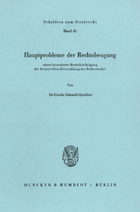Hauptprobleme der Rechtsbeugung