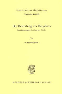 Die Bestrafung des Ratgebers Die Bestrafung des Ratgebers