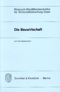 Die Bauwirtschaft